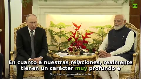 Putin destaca la profundidad histórica de las relaciones con la India