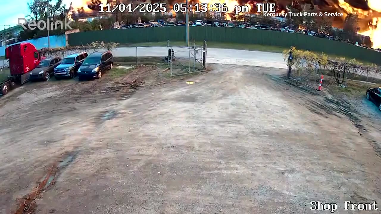 CCTV shows moment of deadly UPS plane crash in Kentucky