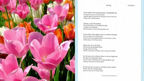 Passing, Lyrics from the Songs Of Passing Album