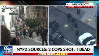 The shooter walked in and immediately shot the officer.