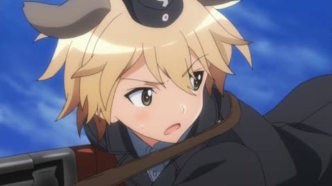 Brave Witches - Hikari, Kanoe, Nipa, and Waltrud vs Neuroi