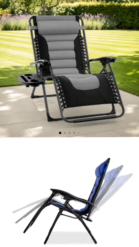 Extra-Wide Zero Gravity Chair—Ultimate Outdoor Comfort with Spacious Design for Total Relaxation