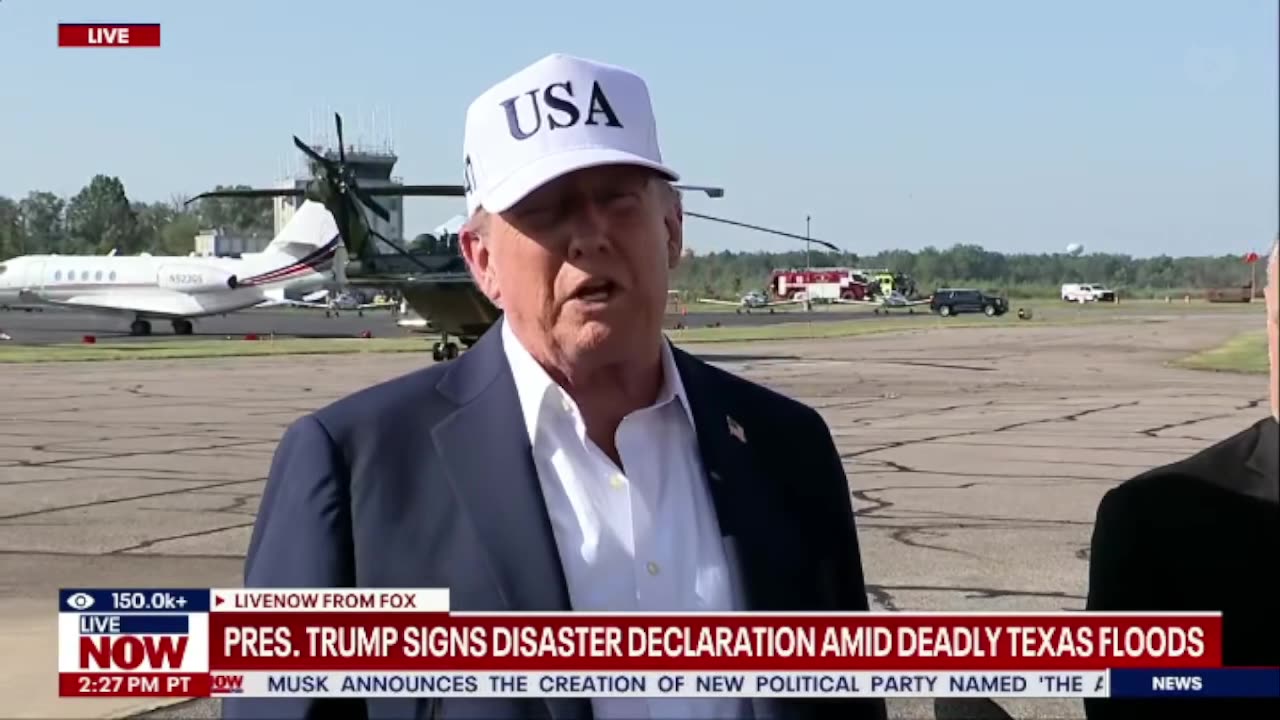 BREAKING – President Trump calls Elon's third party “ridiculous.”