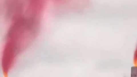 Feminists light pink smoke to demand a say in selecting the next Pope 😂