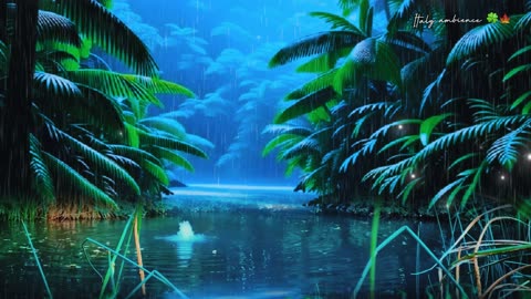 Immerse Yourself in Tranquil Serenity: Rain & Water Sounds for Deep Relaxation & Restorative Sleep