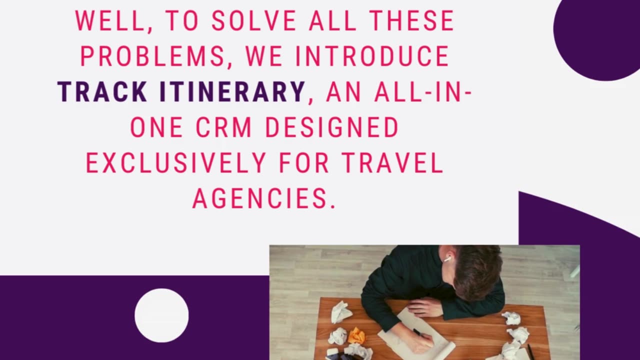 Track Itinerary CRM solution for travel agency