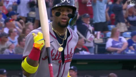 ¡Ronald Acuña Jr. la sacó a 468 pies!