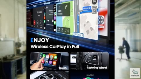 Teeran Wireless CarPlay Adapter 2025 Upgrade Wired CarPlay to Wireless, Mini USB