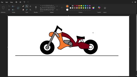 How to Draw a Realistic Motorcycle in Microsoft Paint II Part 4