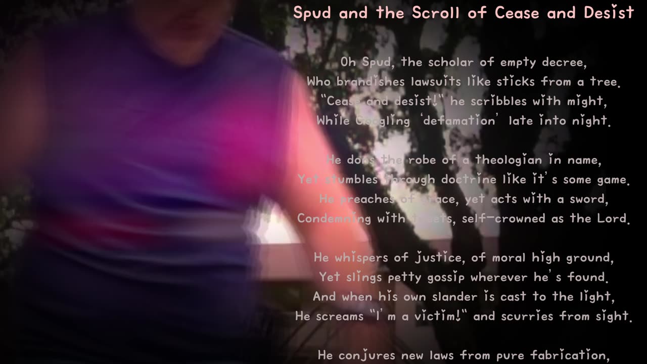 The Ballads of Butthurt: Canto V – Spud and the Scroll of Cease and Desist