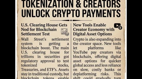 Wall Street's settlement system Plus, crypto's invading the creator economy