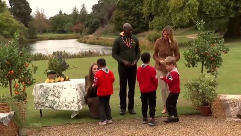 Melania and Kate join Scouts in Windsor's Frogmore Gardens