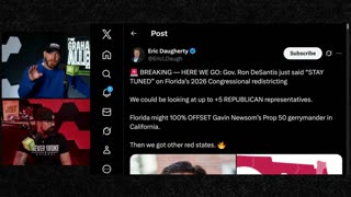 DeSantis Redistricting BOMBSHELL: Florida Nets +5 GOP Seats to CRUSH Newsom's Prop 50 Gerrymander! 🚨