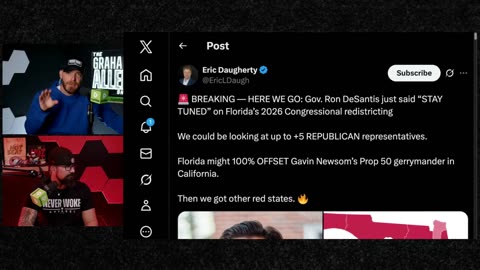 DeSantis Redistricting BOMBSHELL: Florida Nets +5 GOP Seats to CRUSH Newsom's Prop 50 Gerrymander! 🚨
