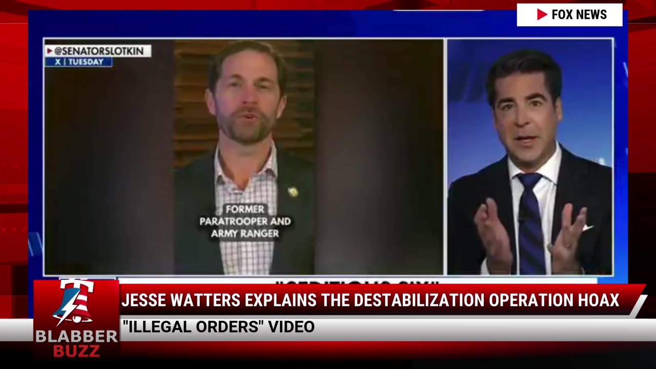 Jesse Watters Explains The Destabilization Operation Hoax
