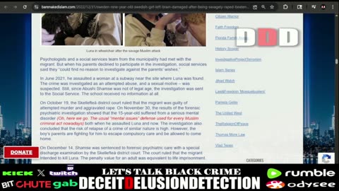 ETHIOPIAN MIGRANT BRUTALLY RAPES, BEATS, AND STRANGLES A 9-YEAR-OLD SWEDISH WHITE FEMALE CHILD