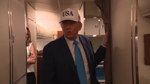 President Trump Gaggles with the Press on Air Force One, June 6, 2025