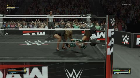 wwe 2k25 222 universe Kelani Jordan VS Miss Hancok