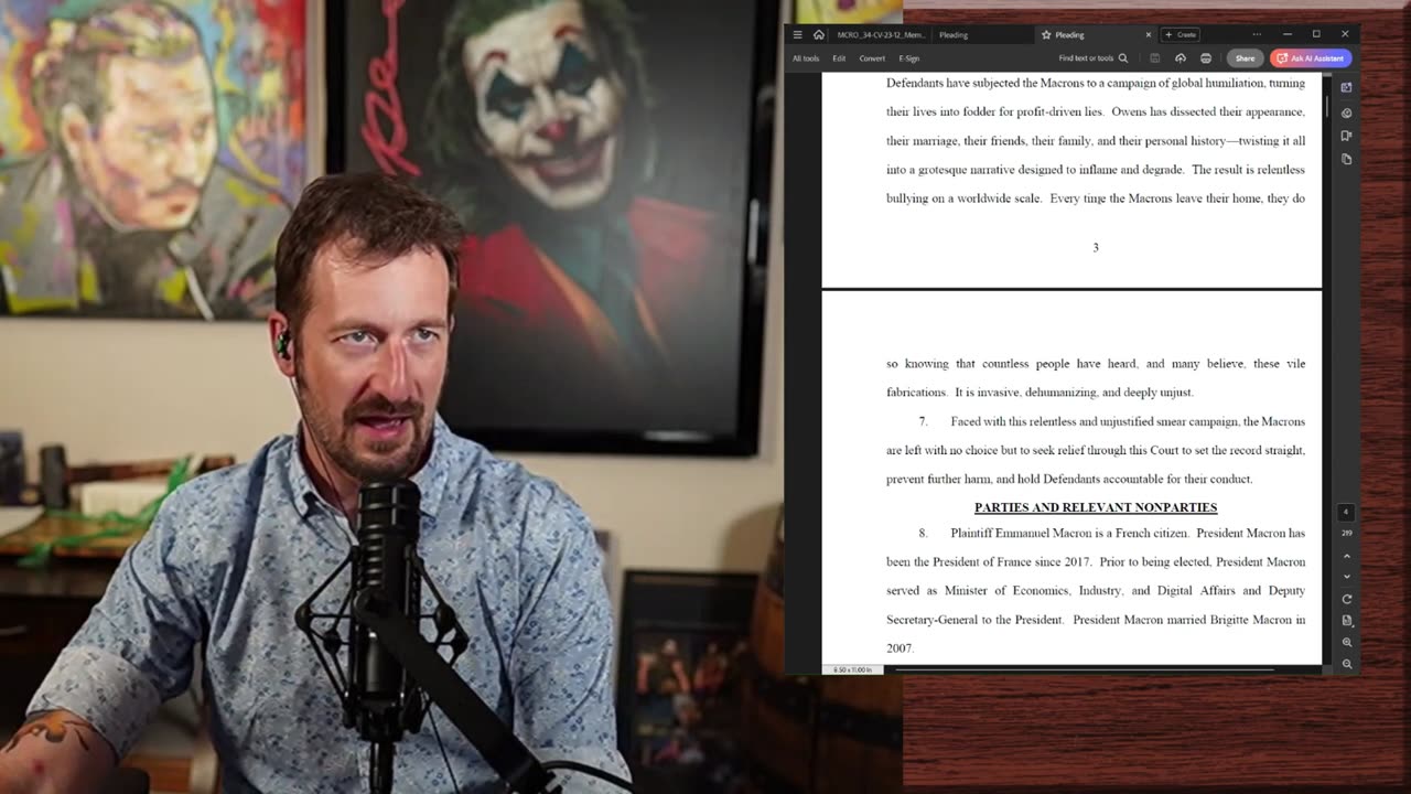 Macron v Owens: Comedy Cometh, Ketamine Convictions, Epstein...