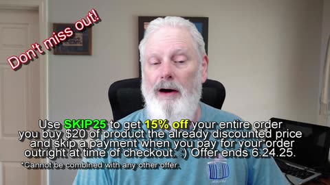 Vlog 0024 - Skip a payment and 15% 06.17.25