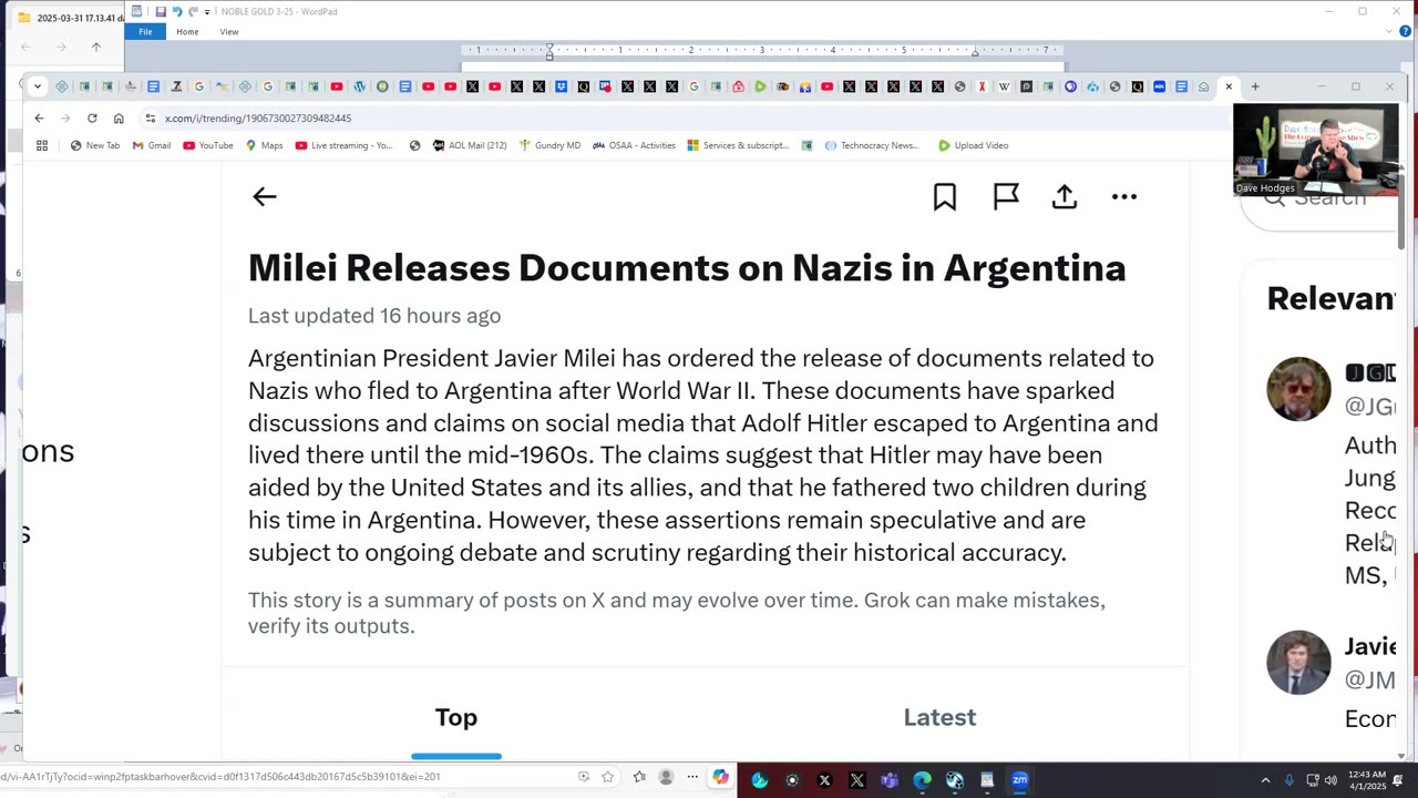 ARGENTINA'S PRESIDENT MILEI RELEASES CONTROVERSIAL NAZI IMMIGRATION FILES