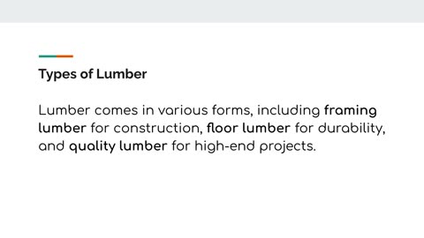 Essential Facts About Lumber – Quality, Strength, and Versatility