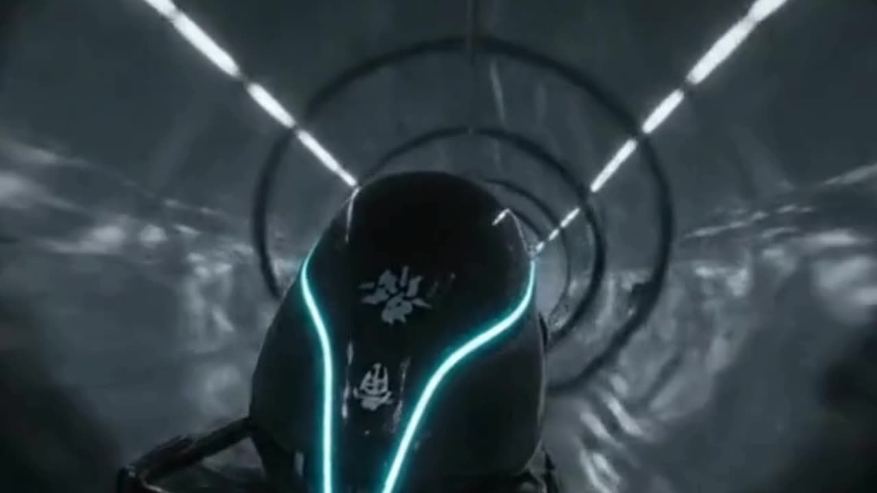 Hyper loop sled accelerating through vacuum tunnel | The Quantum Transit | #shorts #usa #shorts #uk
