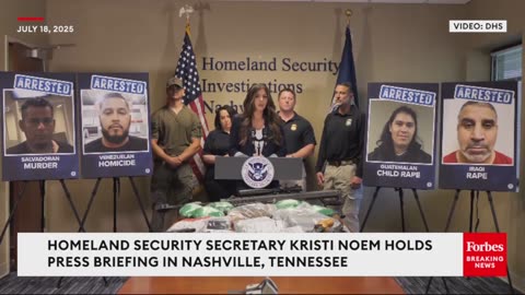 Kristi Noem put the fake news reporter who accused ICE of targeting people based on skin color!