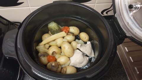 TEFAL CY505E40 MULTI COOK PRESSURE COOKER COOKS A LOVELY POTATO MEAL VIDEO 3 🥩🍖🍗🥦🍆🍅🥕🥒🥬🍽️