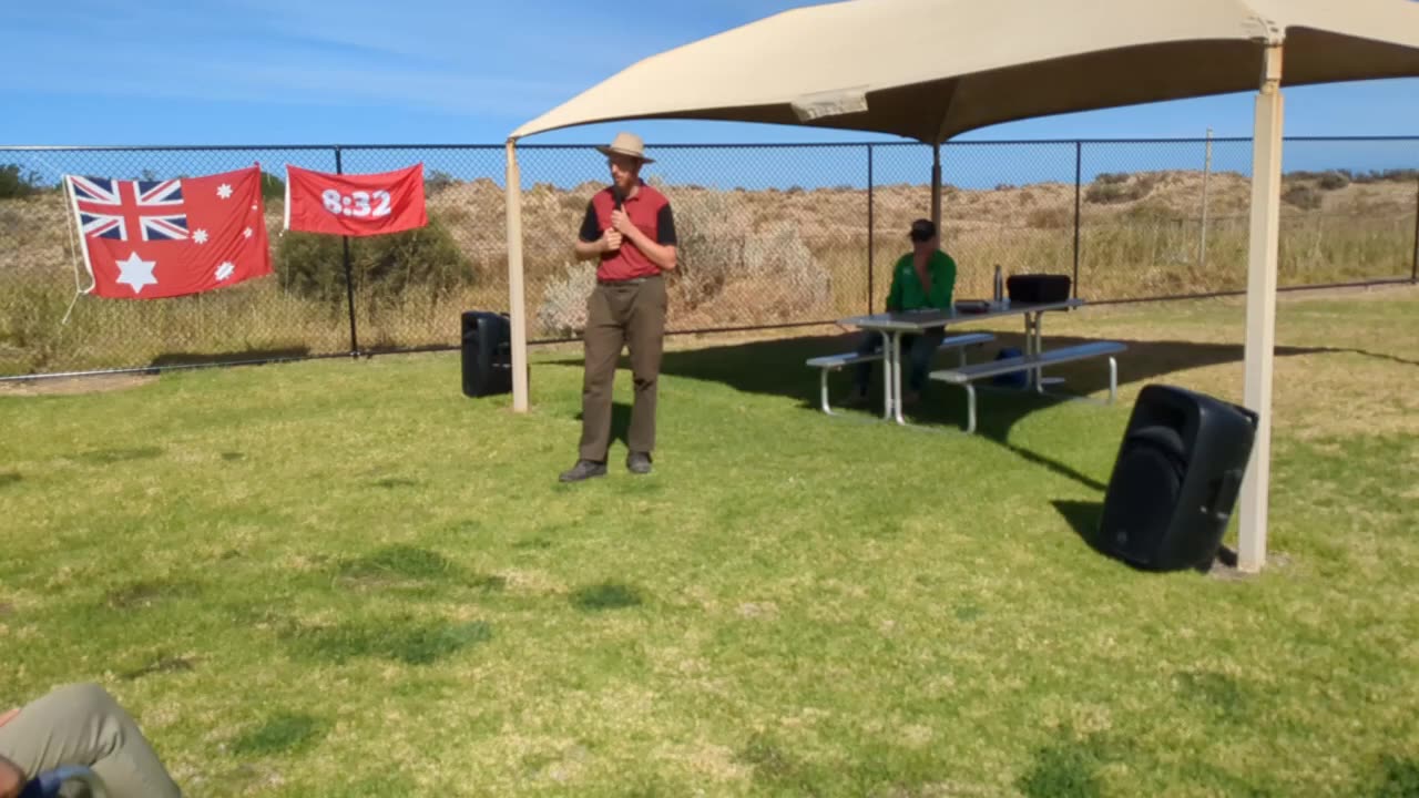 Peter - Garden Goodness, Australian Worm Firm - Speech at 8:32 Muster, Moana, SA 22/3/2025