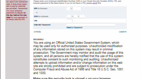 PART 2: Pay business taxes to the IRS using EFTPS