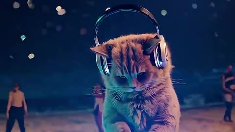 Funny Cat DJing