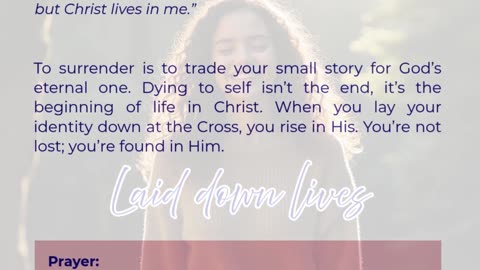 Laid Down Lives