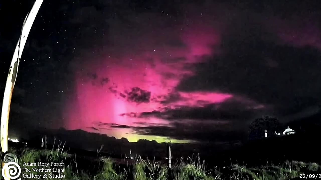 Northern Lights in County Donegal on 2 September 2025