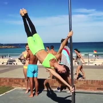 🏖️ "Beach Gymnastics 🤸‍♀️🌊 | Flips, Tricks & Summer Vibes!"