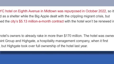 MRCTV - NYC To Shut Down Final Tax-Funded Hotel For Migrants