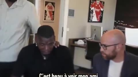 Paul Pogba, emotional when he signed for Monaco 😢😢