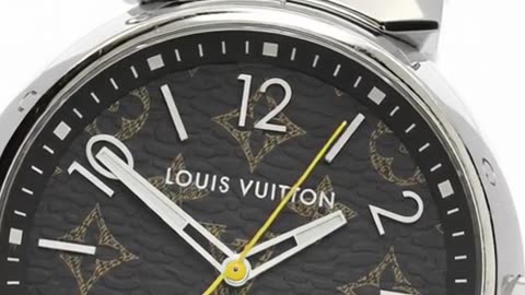 Authentic LOUIS VUITTON Tambour Monogram Watch | Timeless Luxury
