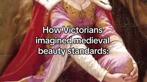 Incredible: Medieval beauty standards according to the Victorians! #history #art