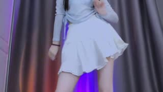 Provocative Snow White Tennis Skirt Supple Urban Dance | Daily Beauty EP 1198