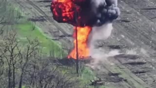 Insane Detonation of Russian Ammo Transport