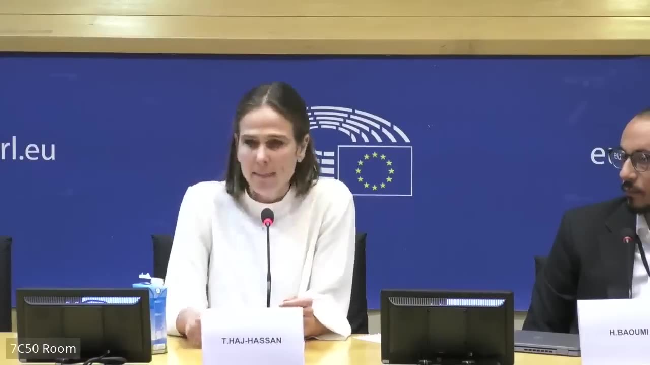 Tanya Haj-Hassan addresses the EU parliament about Gaza. "I implore you, please act!"