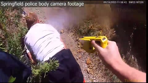 Springfield police officer tasers suspect during foot pursuit