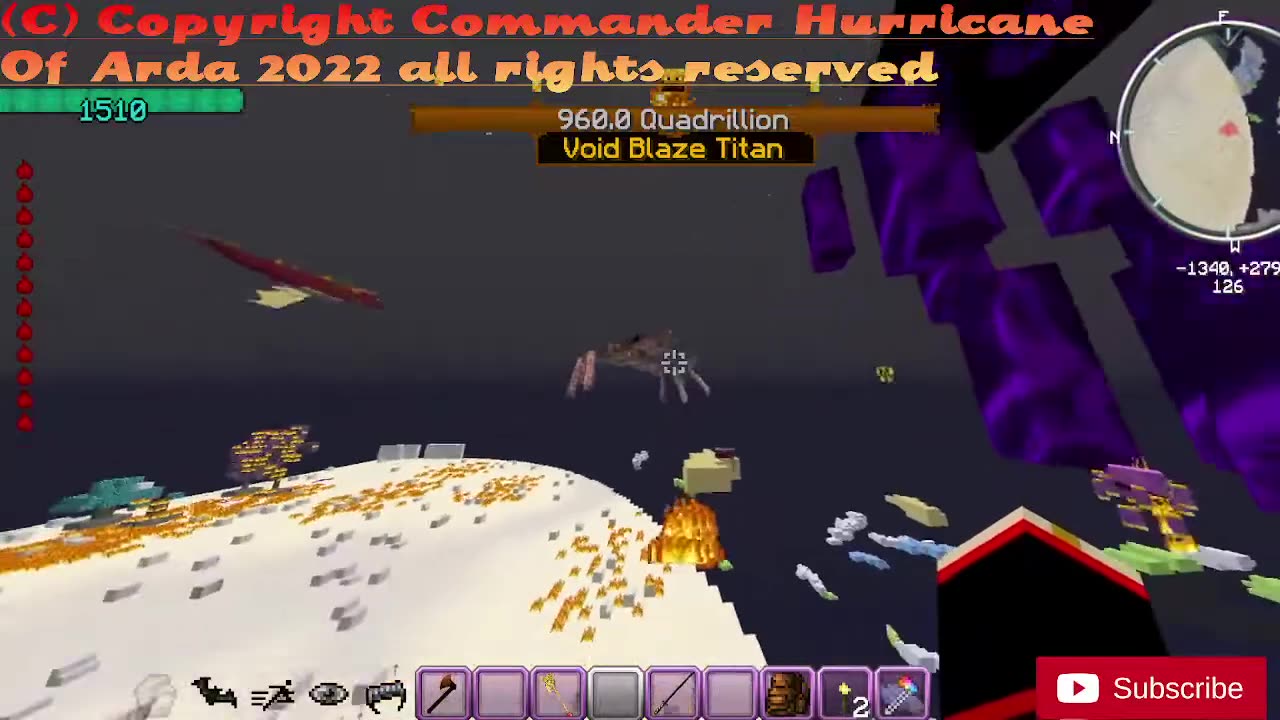 Minecraft Titans mod somehow i managed to tame the void blaze titan