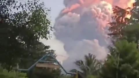 Mount Lewotobi Laki-laki in Indonesia.