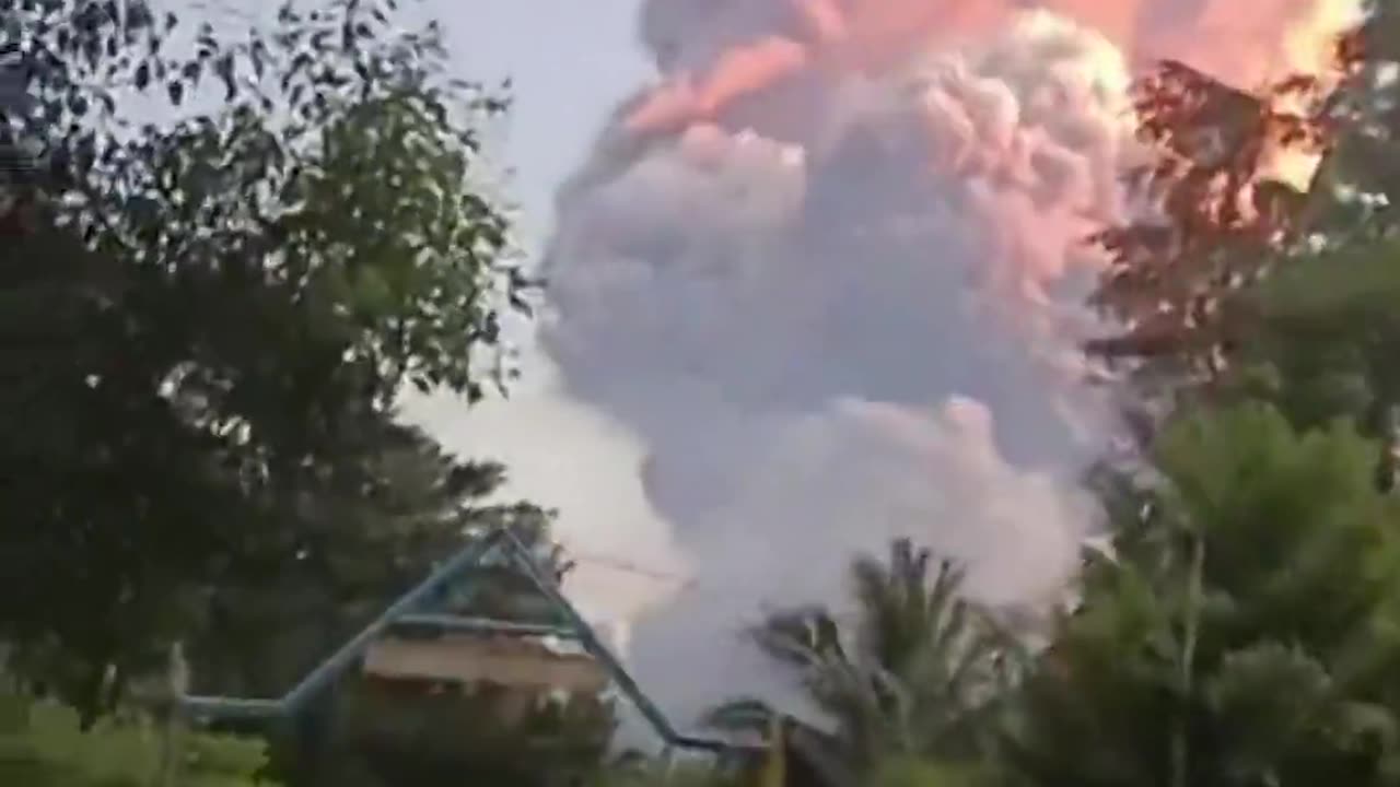 Mount Lewotobi Laki-laki in Indonesia.