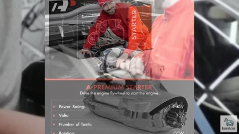 A-Premium Starter Motor Compatible with Ford Explorer 11-19, Edge 07-18, Flex 09
