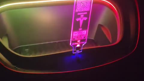 It’s a party! 🕺💃🪩 Tesla Model Y LR Custom LED Car Bonnet / Hood Holder Prop video showcase! 🚗🔧🔆