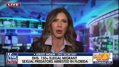 DHS Sec. Kristi Noem announces 150 illegal alien child predators and s*x offenders