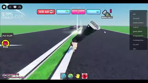 when the Liveleak logo appears in roblox